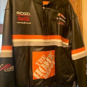 Tony Stewart leather jacket. It is reversible.